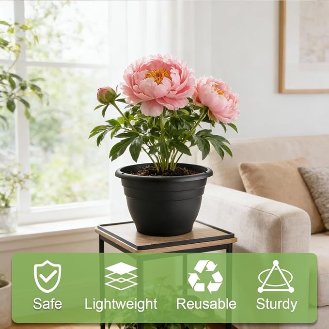 15 Pack 11 Inch Plant Pots - Image 4