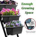 SEJOV 4FT Vertical Raised Garden Bed, 5 Tiers Elevated Planter Box - Image 6