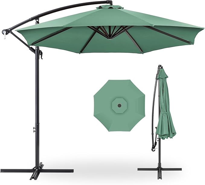 Best Choice Products 10ft Offset Cantilever Hanging Market Patio Umbrella by BestChoiceProducts