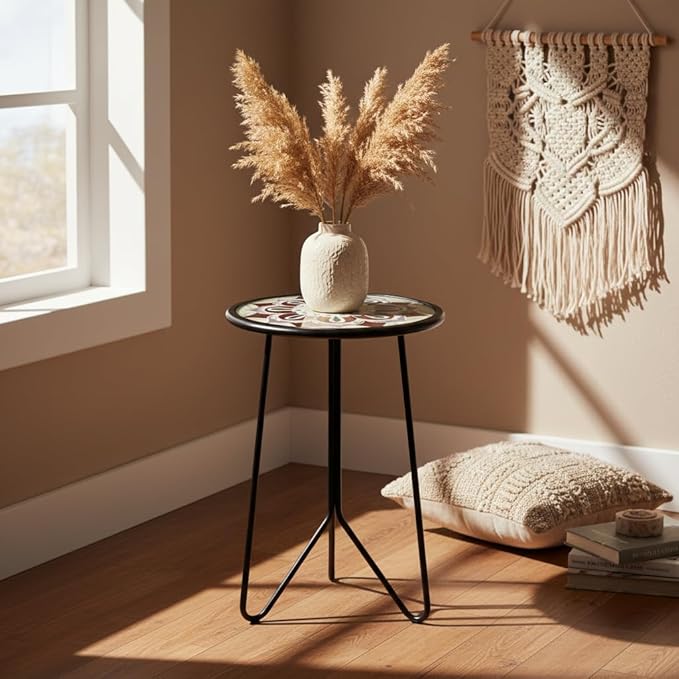 LIFFY Outdoor Side Table, Indoor Round Home Decor End Table & Accent Table - Image 8