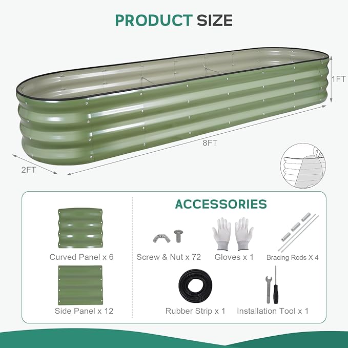 Galvanized Raised Garden Bed - Image 2