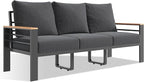 Aoxun Aluminum Patio Furniture Set 3 Seats, Oversized Outdoor Sectional by Aoxun