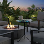 LIFFY Patio Side Tables, Round Decorative Plant Stand & Accent Table - Image 7