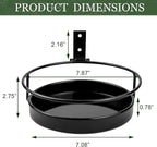 ARTORA Wall Mounted Plant Holder, 2 Pack Metal Flower Pot Wall Hanging Shelf - Image 4