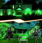 Halloween Christmas Outdoor Spotlights Green Landscape Lights Outdoor Spotlight - Image 5