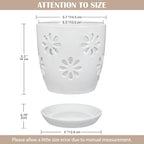 Oairse 6 inch Orchid Pots with Holes, Indoor Plant - Image 2