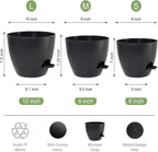 10/9/8 inch Self Watering Pots - Image 3