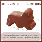 Kigeli 12 Pcs Resin Pot Feet for Outdoor Planters 3 Inch Long 1.5 Inch Tall - Image 2