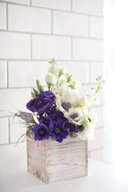 Wooden Planter Box l Rustic Barn Whitewash - Image 2