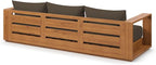 Modway Tahoe Acacia Wood Outdoor Patio Sofa in Natural Cocoa - Image 11