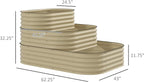 Outsunny 3-Tier Galvanized Steel Raised Garden Bed Kit, 62.25" x 43" x 32.25" - Image 7