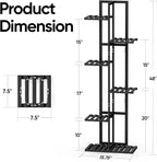 ROSSNY 48 Inch Tall Plant Stand Indoor, 6 Tier 7 Potted Bamboo Plant Stands - Image 2