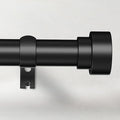 Time Forest Curtain Rods for Windows 32 to 170, 1 Inch Adjustable Black Heavy by TimeForest