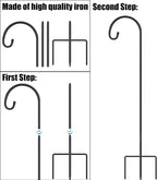 FEED GARDEN Adjustable 32 Inch Shepherd Hooks Thick Rust Resistant Steel - Image 8