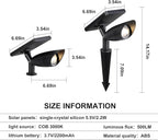 Boajuna Solar Spot Light Outdoor, Solar Landscape Spotlight Waterproof Security - Image 6