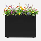 IDZO 35.4" W x 25.6" H Metal Planter Box, Privacy Trough by Idzo
