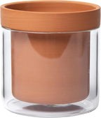Phoenix Vine 4 Inch Self Watering Planter Pot, Terracotta Clay Pot - Image 7