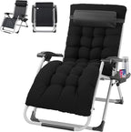 VINGLI 29" Padded Zero Gravity Chair, Lounge Chair by VINGLI