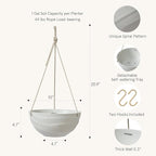 La Jolie Maison 10 Inch Hanging Planters - Image 3