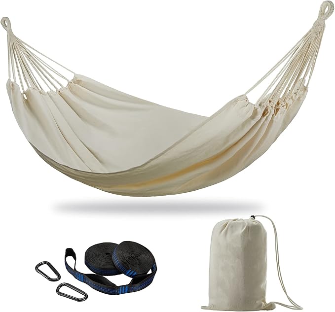 Brazilian Double Hammock with Tree Straps, Extra Large 240x160cm, 2 Persons by CHULIM
