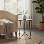 LIFFY Patio Side Table, Indoor Round Accent End Table - Image 10