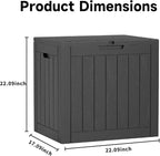 EasyUp 31Gallon Outdoor Deck Box Waterproof, Indoor and Outdoor Storage Box - Image 2