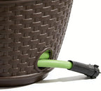 Decorative Wicker Garden Hose Holder Pot - Image 4