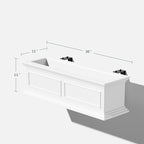 Veradek Brixton Series Plastic Railing Planter - Image 2