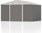 Patiowell 10 x 8 FT Outdoor Storage Shed, Large Garden Tool Metal Shed - Image 7