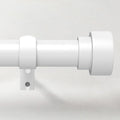 Curtain Rods for Windows 48 to 84, 1 Inch Adjustable White Heavy Duty Long by TimeForest