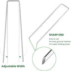 6 Inches Landscape Staples Galvanized Steel Garden Stakes Securing Pegs - Image 3