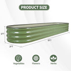 1MORE Galvanized Raised Garden Bed- Planter Garden Boxes Outdoor, Raised Beds - Image 5