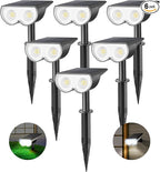 Consciot Solar Spot Lights Outdoor, 16 LEDs IP67 Waterproof Auto On/Off by Consciot