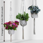 3 Pack Macrame Plant Hanger Indoor Hanging Planter - Image 4
