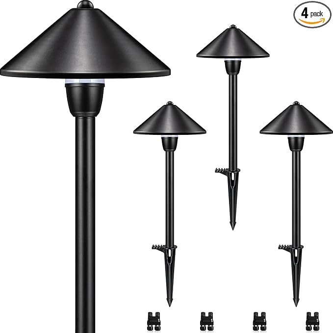 SUNVIE LED Low Voltage Pathway Lights 3W 3000K Pathway Lighting 12-24V Low by SUNVIE