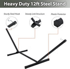 Two Person Hammock with Stand for Outside Heavy Duty, Outdoor Patio Hammock - Image 6