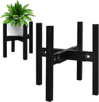 Adjustable Plant Stand Indoor, Bamboo Mid Century Modern Plants Stands by PlantsHomeFun