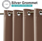 NICETOWN 2 Panels Patio Outdoor Curtains Waterproof, Thermal Insulated - Image 2