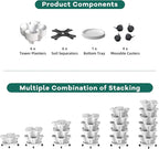 Strawberry Vertical Planters, 6 Tiered Stacking Tower Garden, Stackable Herb - Image 7