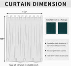 Easy-Going Outdoor Patio Curtains Detachable Tab Top Windproof Weatherproof - Image 6