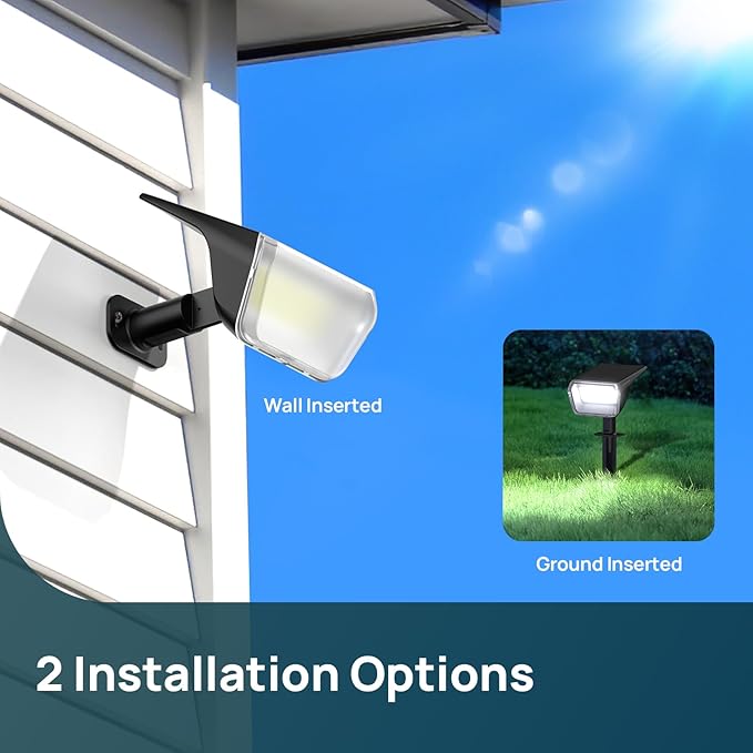 Linkind RGB Solar Spot Lights Outdoor Waterproof IP67, 60 LED 10 Lighting Modes - Image 5
