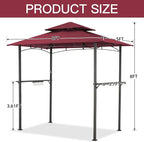 AECOJOY 8' x 5' Grill Gazebo, Grill Canopy - Image 4