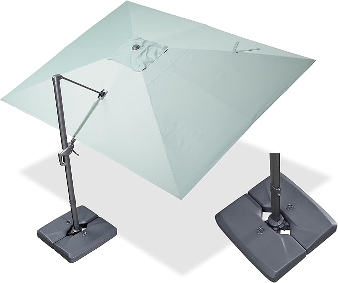 PURPLE LEAF 10' X 13' Rectangle Cantilever Umbrella by Unknown
