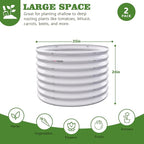 A ANLEOLIFE 2-Pack 3ft x 24” Tall Galvanized Raised Garden Beds Outdoor - Image 4