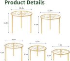 5-piece set of metal plant potted flower racks, heavy-duty flower pot plant - Image 5