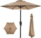 Best Choice Products 7.5ft Heavy-Duty Round Outdoor Market Table Patio Umbrella by BestChoiceProducts