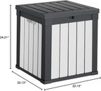 DRATO 51 Gallon Deck Boxes Resin Outdoor Storage Box UV Resistant Outside Deck - Image 7
