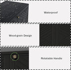Outdoor/Indoor Storage Box, Resin and Plastic Storage Cabinet Waterproof - Image 5