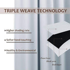 NICETOWN 2 Panels Exterior Greyish White Outdoor Curtains - Image 5