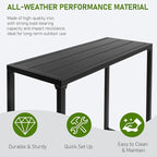 Outvita Outdoor Bar Table, Bistro Rectangle - Image 5